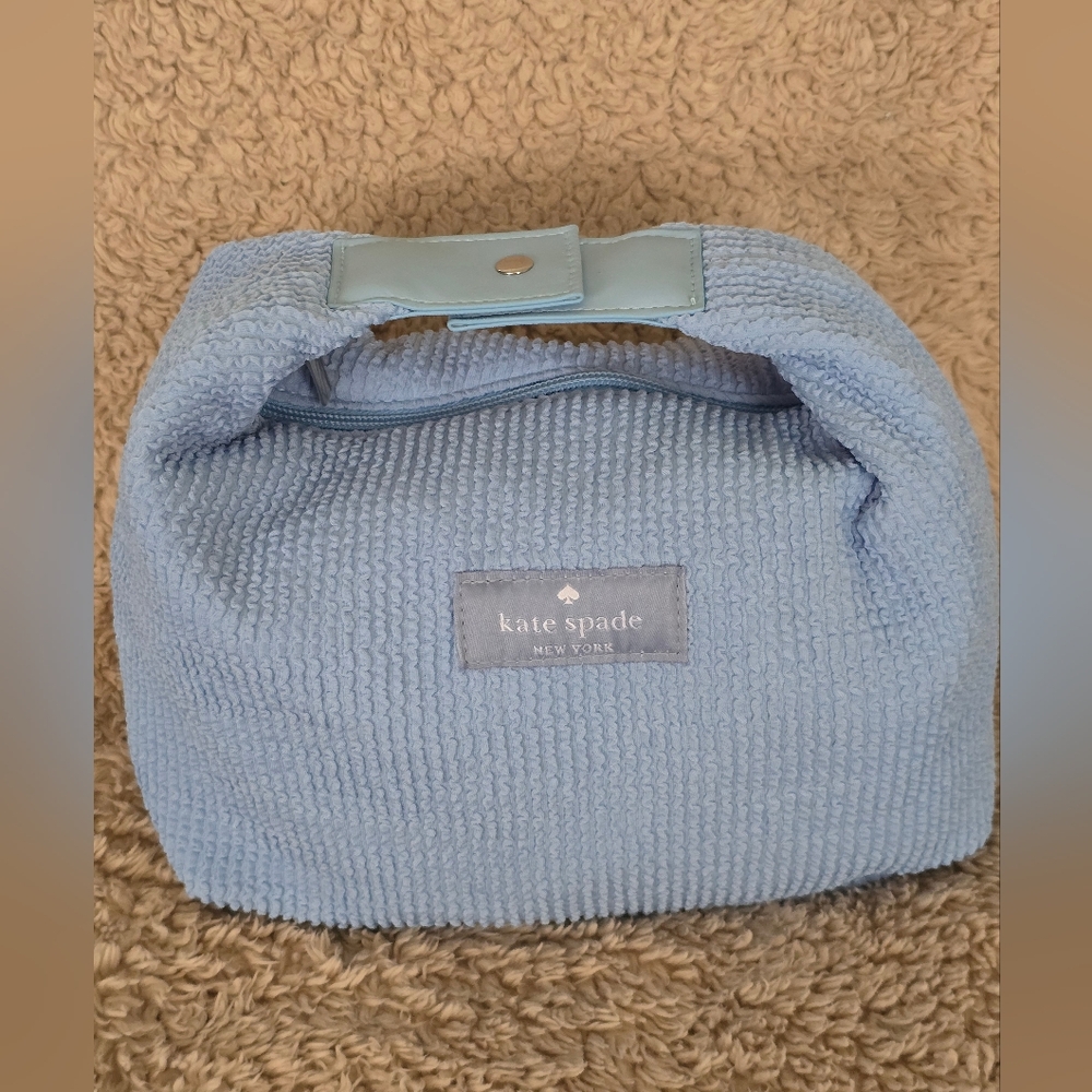 Kate Spade Blue Cosmetic Bag